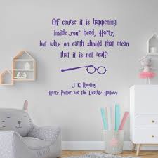 J K Rowling Book Quote Decal Wall Sticker
