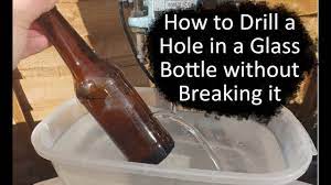 How to Drill a Hole in a Glass Bottle without Breaking it - YouTube