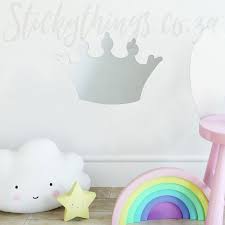 L And Stick Crown Mirror Wall Art
