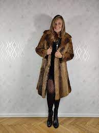 Beaver Fur Coat 70s Fur Jacket Glamur