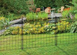 25in Black Metal Wire Zippity Garden Fence