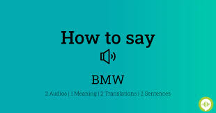 how to ounce bmw in spanish