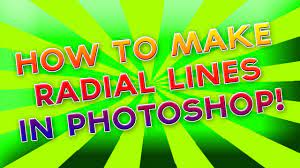 how to make radial lines in photo
