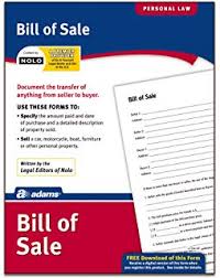 Amazon Com Adams Bill Of Sale Forms Pack Includes 2 Motor