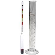 Large Glass Hydrometer With Trial Jar