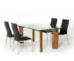 extendable large glass top dining table