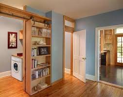 Barn Door Bookcase Remodel Bedroom