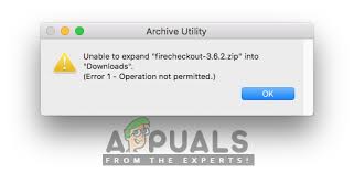 fix unable to expand zip file on mac