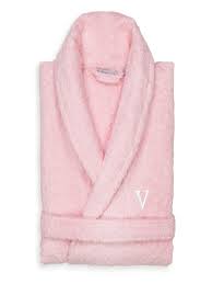 pink turkish cotton terry bath robe