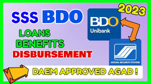 sss loan bdo disburt how to