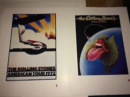the rolling stones tour lithograph set