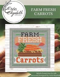 farm fresh carrots cross sch pattern