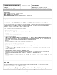 Sample Assessment report Sample Forms wes sample report