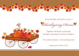 Blank Thanksgiving Invitation