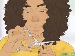 how to cut curly hair in layers step