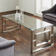 Solana Clear Glass Top Coffee Table