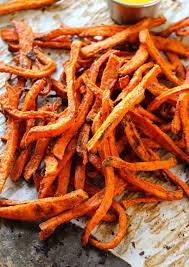 baked sweet potato fries layers of