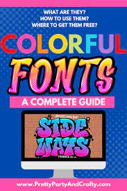 colorful fonts guide the best free