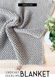 crochet seedling blanket in 12 sizes