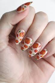 pumpkin nail decals