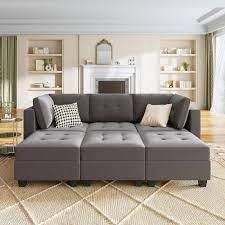 honbay modern tufted modular sectional