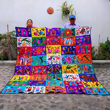 Guatemaya Large Embroidered Textile