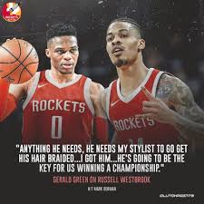Russell westbrook wanted to be in washington, reunited with scott brooks, play with brad beal and john wall wanted to play with. Rockets Nation On Twitter From Haircuts To Championships Gerald Green Has Got Russell Westbrook S Back Rockets