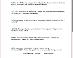 Heat Energy Is Absorbed By A Beaker