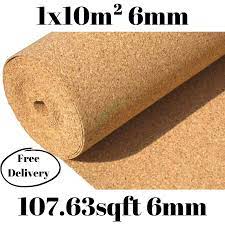 Cork Roll 6mm Thick Covers 1x10m²