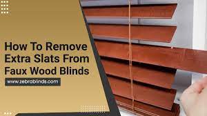 How To Remove Extra Slats From Faux Wood Blinds