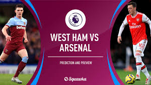 8:00pm, monday 9th december 2019. West Ham V Arsenal Prediction Preview Team News Premier League