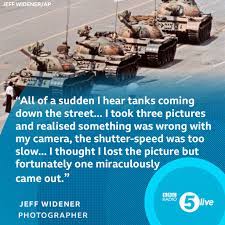 Widener assumed the man would be killed, but the tanks held their fire. Bbc Radio 5 Live On Twitter Jeff Widener S Infamous Tank Man Photo Taken During The 1989 Tiananmen Square Protests Quickly Became A Symbol Against Oppression Worldwide But The Photographer Says He Very