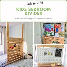 Instead of pictures, you add chalkboard paint. Kids Bedroom Divider You Can Diy That Kids Will Love