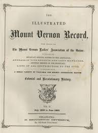 Mount Vernon Record Original Engravings