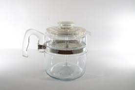 Pyrex Flameware 6 Cup Glass Coffee Pot