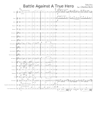 The true heros (battle against a true hero x megalovania) — chris cartoon. Battle Against A True Hero Sheet Music For Trumpet In B Flat Trombone Flute Drum Group More Instruments Concert Band Musescore Com