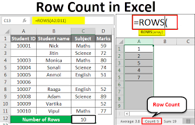 row count in excel how to count the