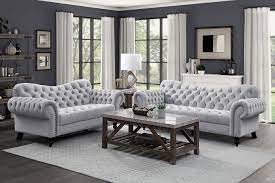 rosalie living room set light gray by