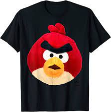 Amazon.com: Angry Birds Red Plush Official Merchandise T-Shirt : Clothing,  Shoes & Jewelry