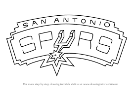 Black and white brand creative market logo retro style san antonio san antonio spurs sports text. Learn How To Draw San Antonio Spurs Logo Nba Step By Step Drawing Tutorials