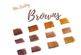 mix exciting browns in acrylic paint
