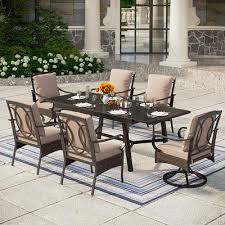 Long Outdoor Dining Set