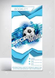 Football Competition Flyer Magazine Cover Poster Template With