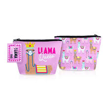 mad beauty llama queen cosmetic bag