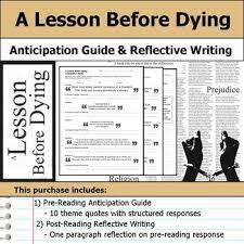 Maybe you would like to learn more about one of these? A Lesson Before Dying Unit Worksheets Teaching Resources Tpt