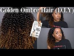 golden ombre using l oreal