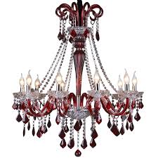 Wenseny Ceiling Lights Wedding Classy Red Candle Chandeliers