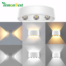 Lemonbest Indoor 2w 6w 8w Led Wall Lamps Ac85 265 Aluminum Decorate Wall Sconce Bedroom Led Wall Light Led Indoor Wall Lamps Aliexpress
