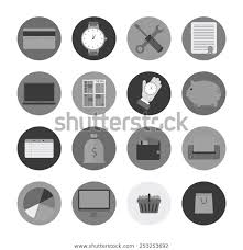 Set Business Icons Consists Credit Card Royalty Free Stock