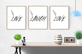 Live Laugh Love 3 Piece Wall Art